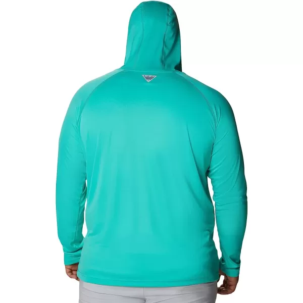 imageColumbia Mens Standard Terminal Tackle HoodieElectric TurquoiseCool Grey Logo