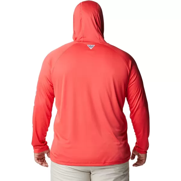 imageColumbia Mens Standard Terminal Tackle HoodieRed HibiscusWhite Logo