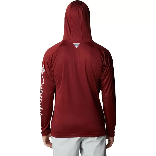 imageColumbia Mens Standard Terminal Tackle HoodieRed JasperCool Grey Logo