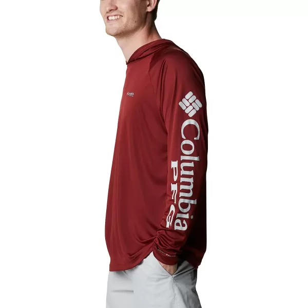 imageColumbia Mens Standard Terminal Tackle HoodieRed JasperCool Grey Logo