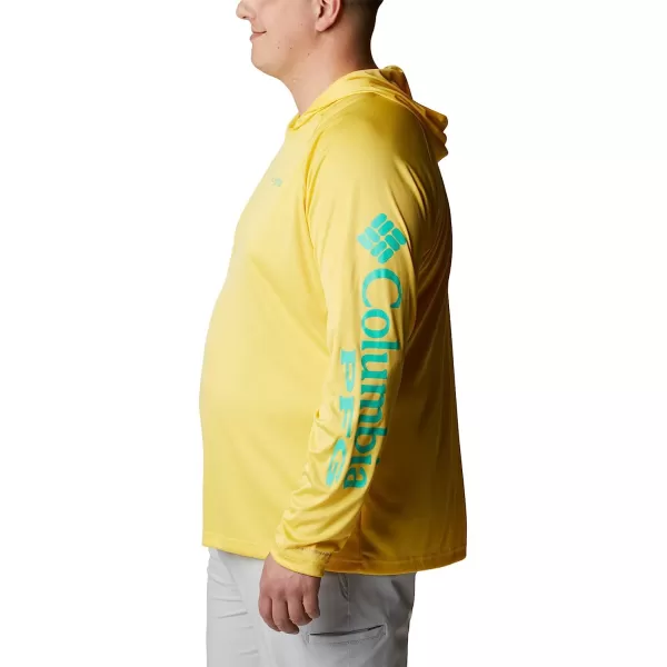 imageColumbia Mens Standard Terminal Tackle HoodieSun GlowElectric Turquoise Logo