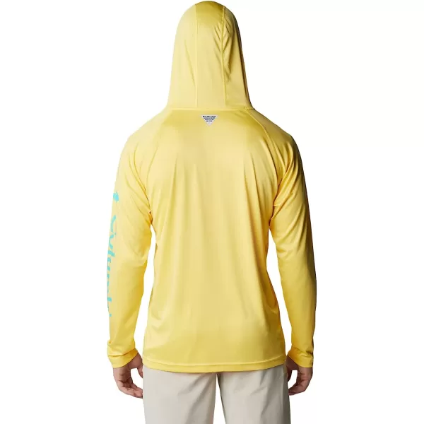 imageColumbia Mens Standard Terminal Tackle HoodieSun GlowElectric Turquoise Logo