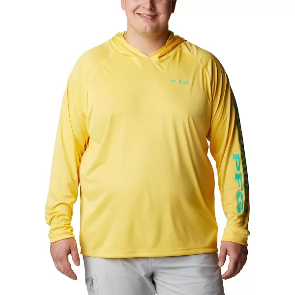 imageColumbia Mens Standard Terminal Tackle HoodieSun GlowElectric Turquoise Logo
