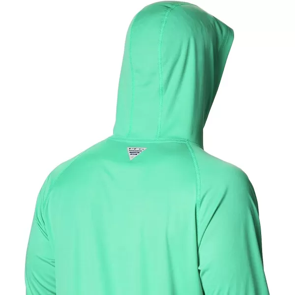 imageColumbia Mens Standard Terminal Tackle HoodieWinter GreenVivid Blue Logo