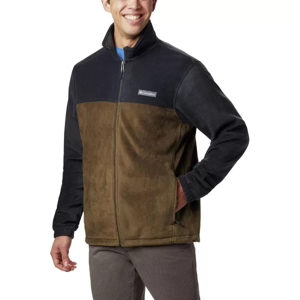 imageColumbia Mens Steens Mountain 20 Full Zip Fleece JacketBlack  Olive Green