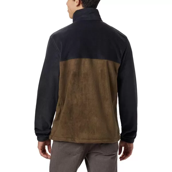 imageColumbia Mens Steens Mountain 20 Full Zip Fleece JacketBlack  Olive Green