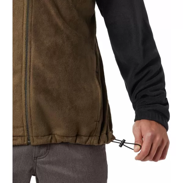 imageColumbia Mens Steens Mountain 20 Full Zip Fleece JacketBlack  Olive Green