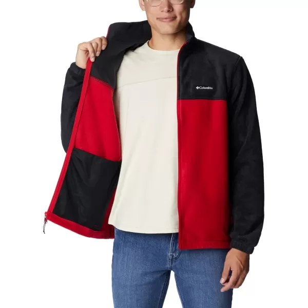 imageColumbia Mens Steens Mountain 20 Full Zip Fleece JacketBlackMountain Red