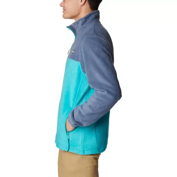 imageColumbia Mens Steens Mountain 20 Full Zip Fleece JacketDark MountainBright Aqua