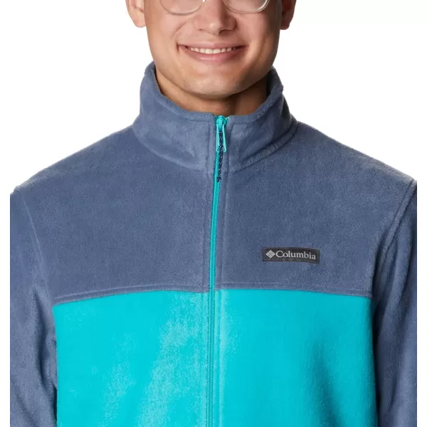 imageColumbia Mens Steens Mountain 20 Full Zip Fleece JacketDark MountainBright Aqua