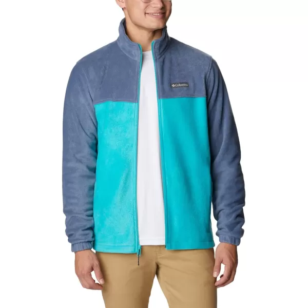 imageColumbia Mens Steens Mountain 20 Full Zip Fleece JacketDark MountainBright Aqua