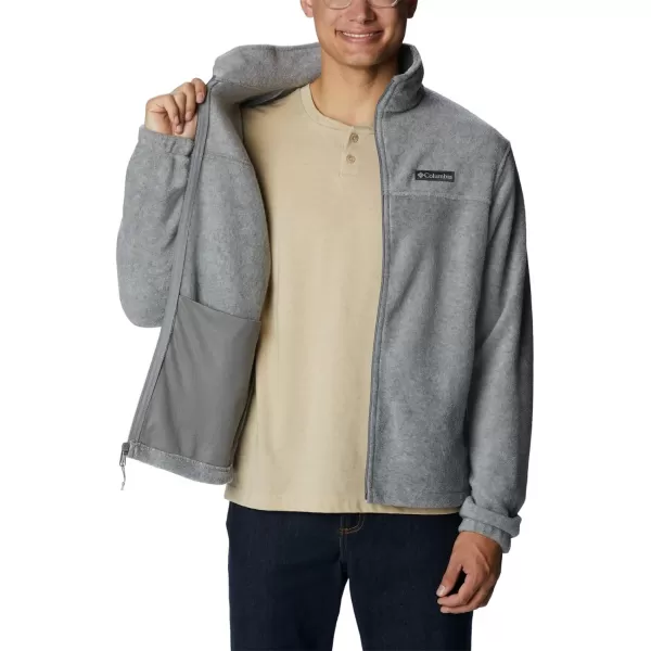 imageColumbia Mens Steens Mountain 20 Full Zip Fleece JacketLight Grey Heather