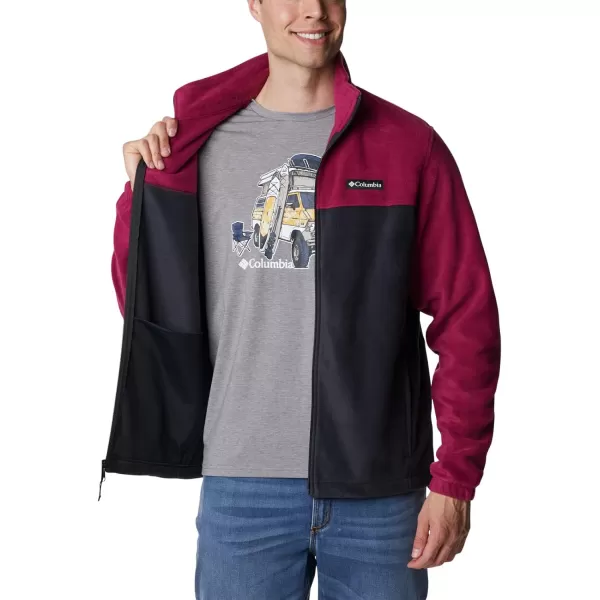 imageColumbia Mens Steens Mountain 20 Full Zip Fleece JacketRed OnionBlack