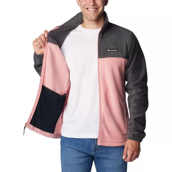 imageColumbia Mens Steens Mountain 20 Full Zip Fleece JacketSharkPink Agave