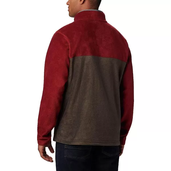 imageColumbia Mens Steens Mountain Half SnapBuffalo Red Jasper City Grey