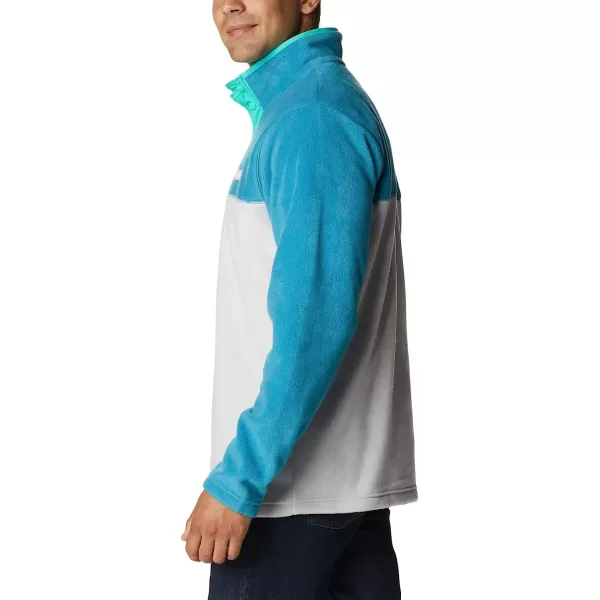imageColumbia Mens Steens Mountain Half SnapNimbus GreyDeep MarineElectric Turquoise U