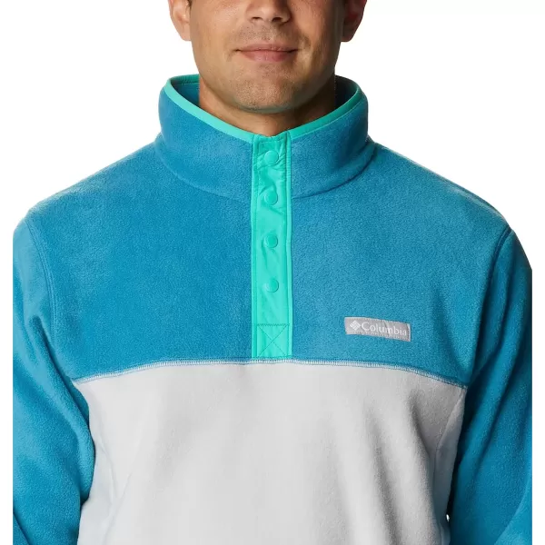 imageColumbia Mens Steens Mountain Half SnapNimbus GreyDeep MarineElectric Turquoise U