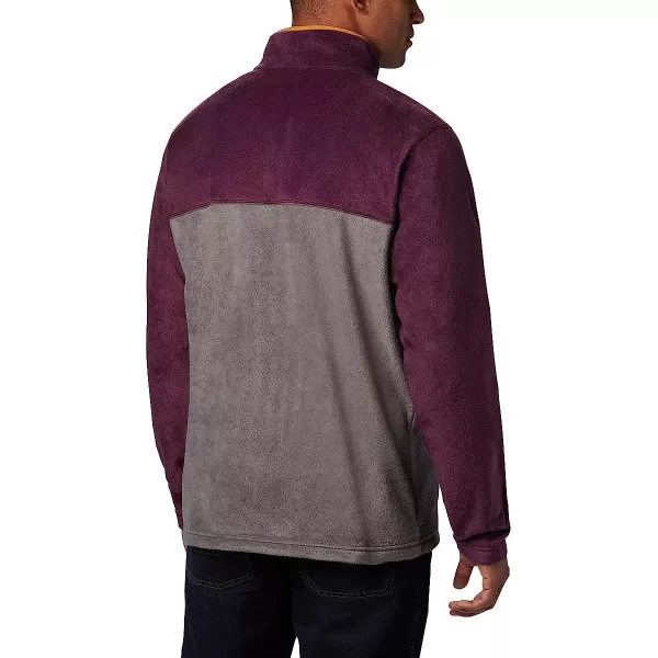imageColumbia Mens Steens Mountain Half SnapShark Black Cherry Burnished Amber