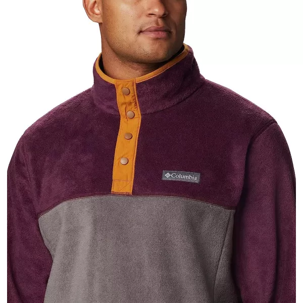 imageColumbia Mens Steens Mountain Half SnapShark Black Cherry Burnished Amber