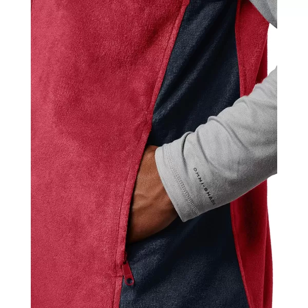 imageColumbia Mens Steens Mountain VestRed SparkCollegiate Navy