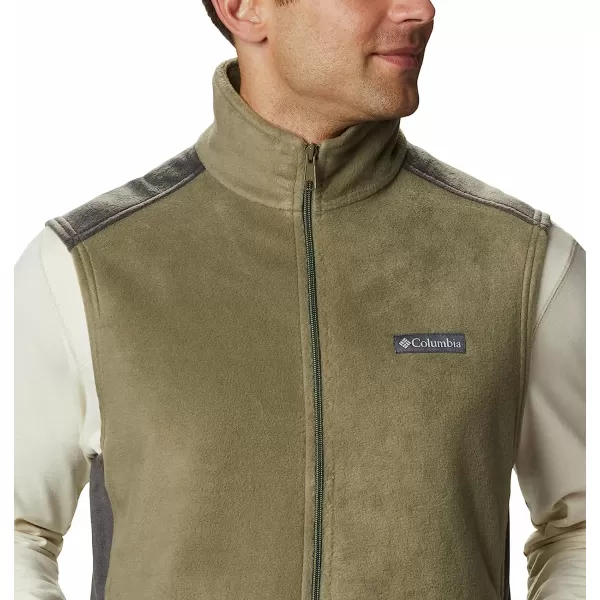imageColumbia Mens Steens Mountain VestStone GreenShark