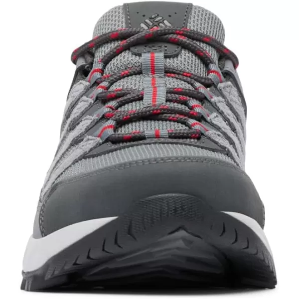 imageColumbia Mens Strata Trail Low Hiking ShoeTitanium Grey SteelMountain Red