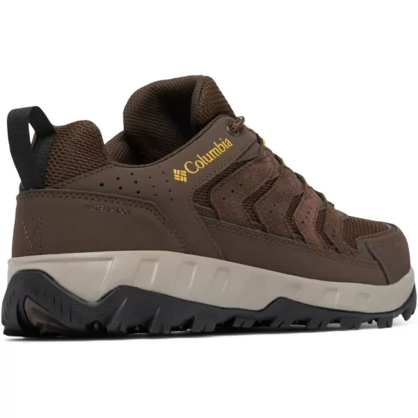 imageColumbia Mens Strata Trail Low Waterproof Hiking ShoeCordovanGolden Yellow