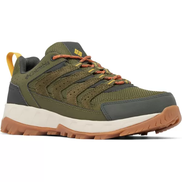 imageColumbia Mens Strata Trail Low Waterproof Hiking ShoeNoriGolden Yellow