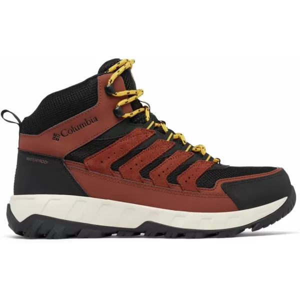 imageColumbia Mens Strata Trail Mid Waterproof Hiking ShoeCinnamon  Golden Yellow