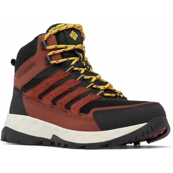 imageColumbia Mens Strata Trail Mid Waterproof Hiking ShoeCinnamon  Golden Yellow