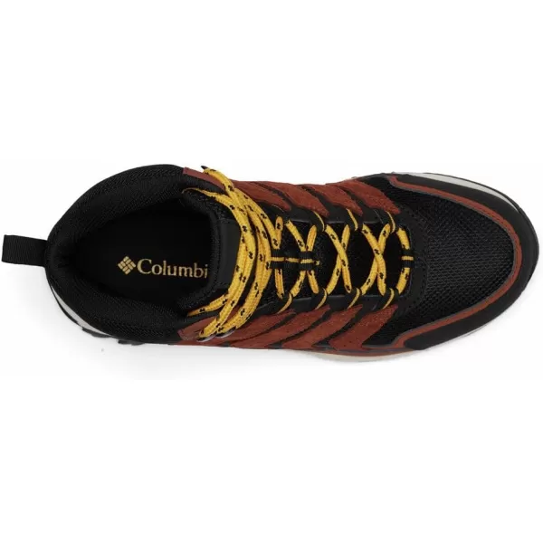 imageColumbia Mens Strata Trail Mid Waterproof Hiking ShoeCinnamon  Golden Yellow