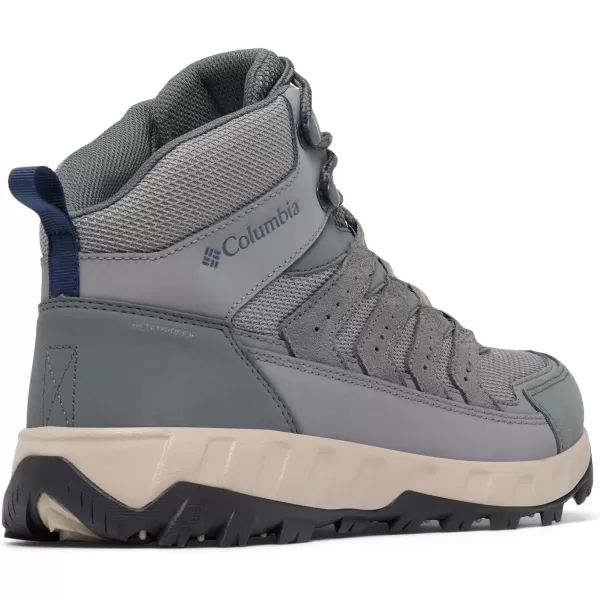 imageColumbia Mens Strata Trail Mid Waterproof Hiking ShoeCity GreySavory