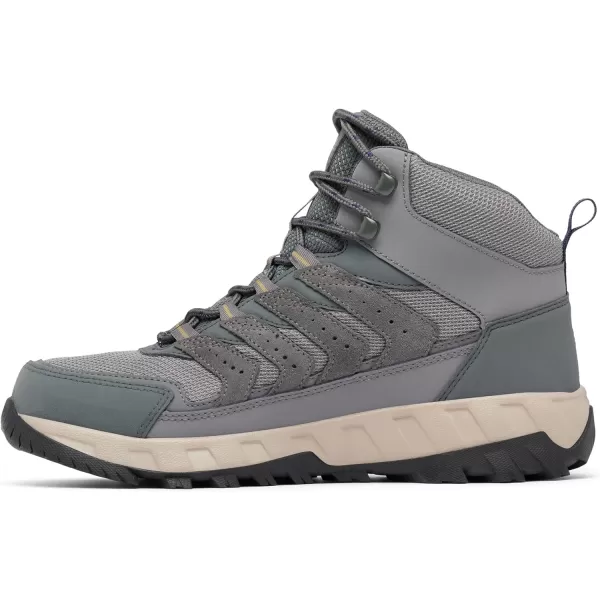 imageColumbia Mens Strata Trail Mid Waterproof Hiking ShoeCity GreySavory