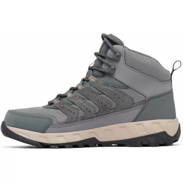 imageColumbia Mens Strata Trail Mid Waterproof Hiking ShoeCity GreySavory