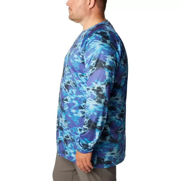 imageColumbia Mens Summerdry Printed Long SleevePurple Lotus Natureal Waves