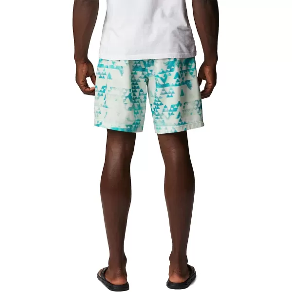 imageColumbia Mens Summertide Stretch Printed ShortBright Aqua Distant Peaks