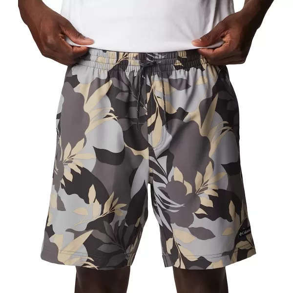 imageColumbia Mens Summertide Stretch Printed ShortCity Grey Floriated