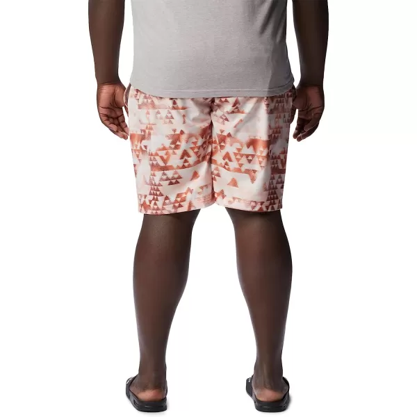 imageColumbia Mens Summertide Stretch Printed ShortDesert Orange Distant Peaks