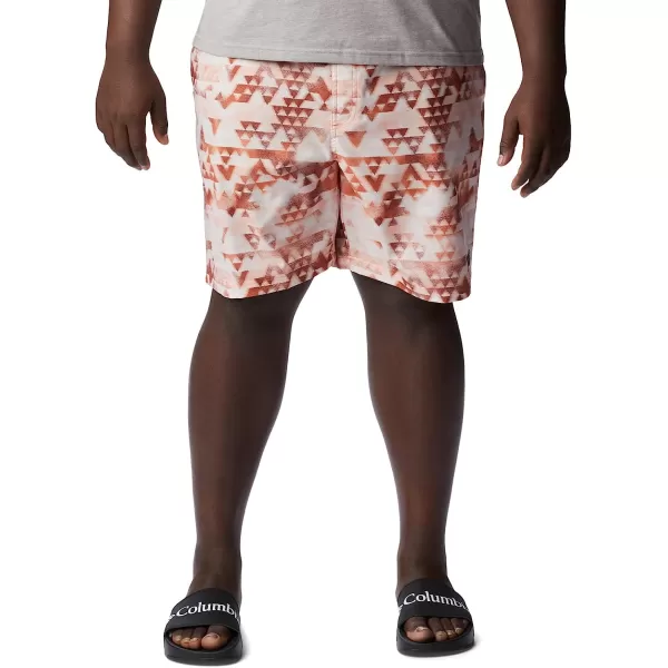 imageColumbia Mens Summertide Stretch Printed ShortDesert Orange Distant Peaks