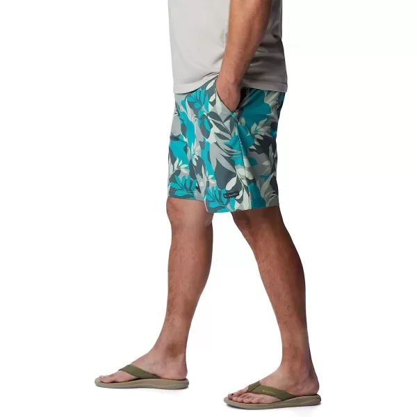 imageColumbia Mens Summertide Stretch Printed ShortIce Green Floriated