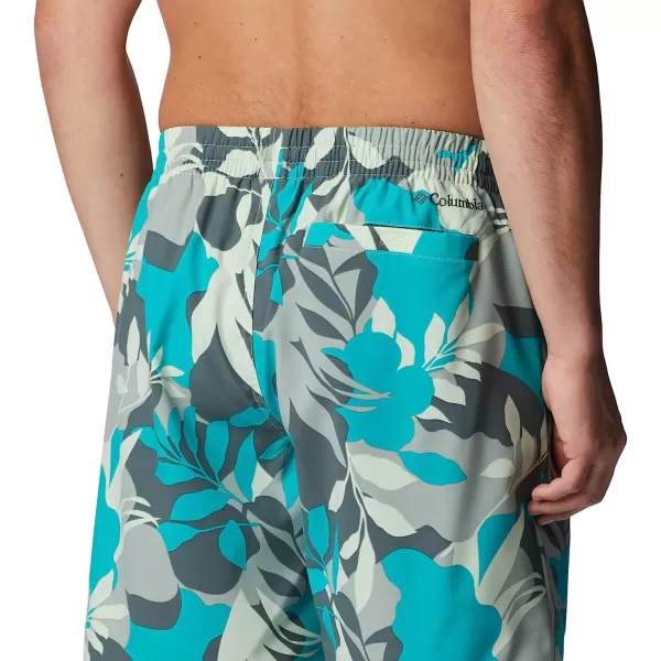 imageColumbia Mens Summertide Stretch Printed ShortIce Green Floriated