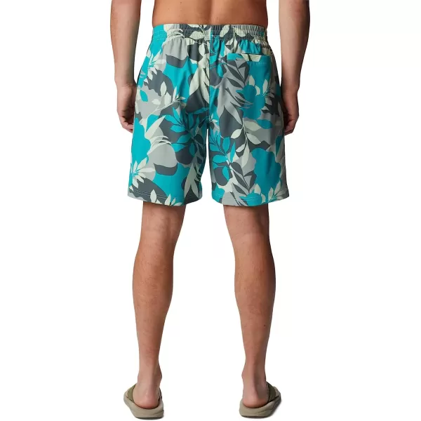 imageColumbia Mens Summertide Stretch Printed ShortIce Green Floriated