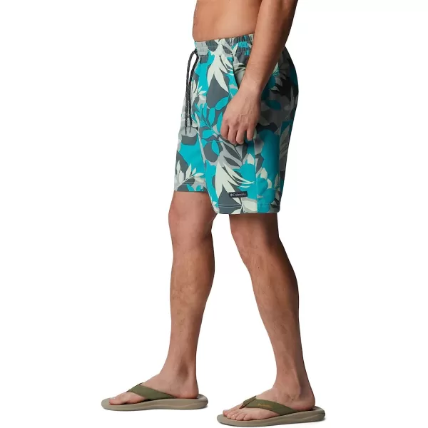 imageColumbia Mens Summertide Stretch Printed ShortIce Green Floriated