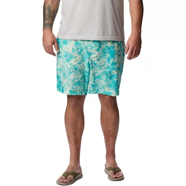imageColumbia Mens Summertide Stretch Printed ShortIce Green Sketchy Paradise