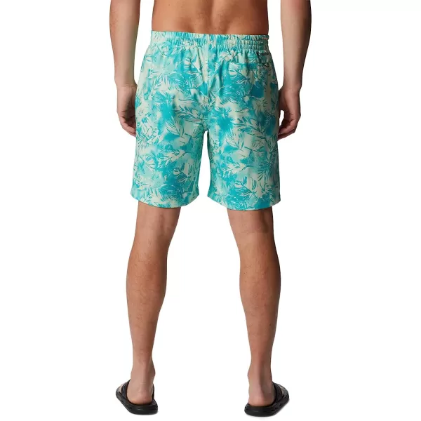 imageColumbia Mens Summertide Stretch Printed ShortIce Green Sketchy Paradise