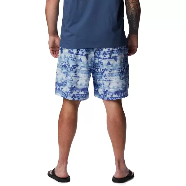 imageColumbia Mens Summertide Stretch Printed ShortPurple Lotus Distant Peaks