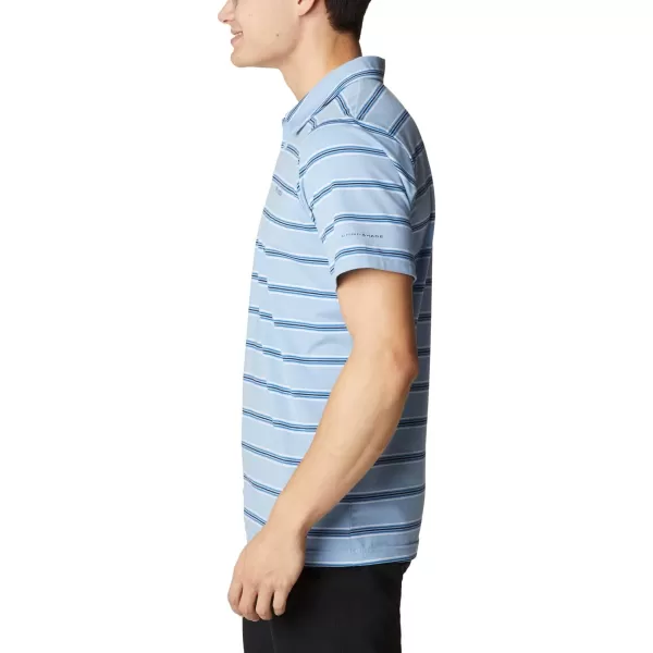 imageColumbia Mens Sun Trek PoloJet Stream Scattered Stripe