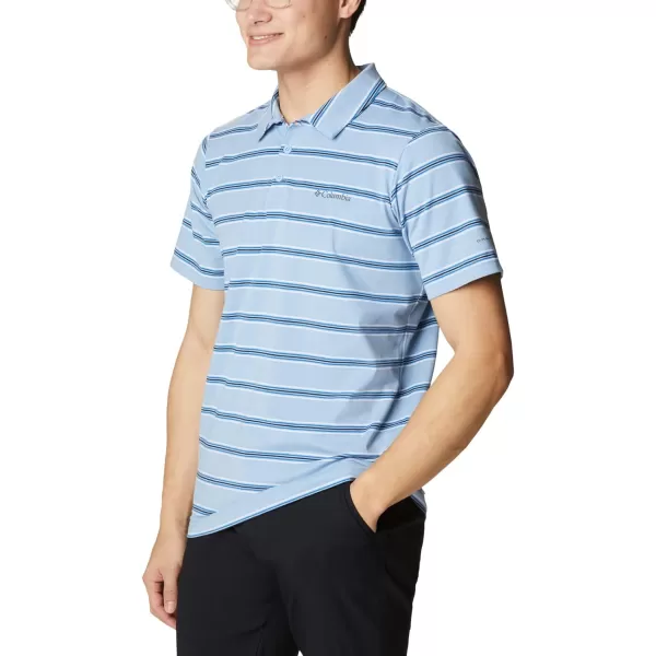 imageColumbia Mens Sun Trek PoloJet Stream Scattered Stripe