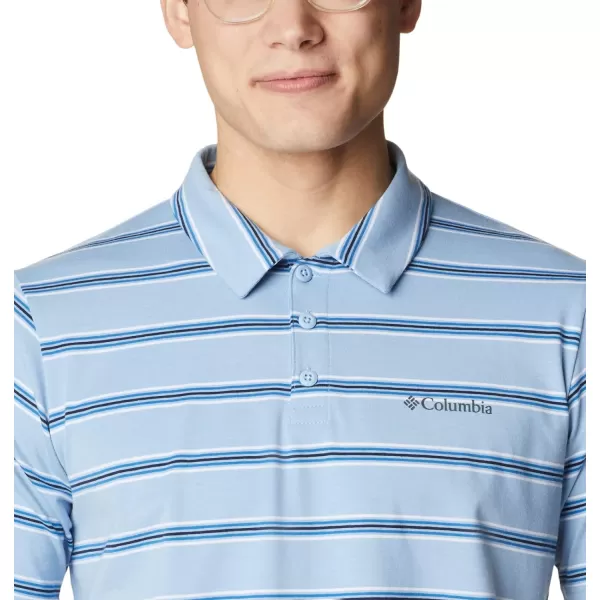imageColumbia Mens Sun Trek PoloJet Stream Scattered Stripe