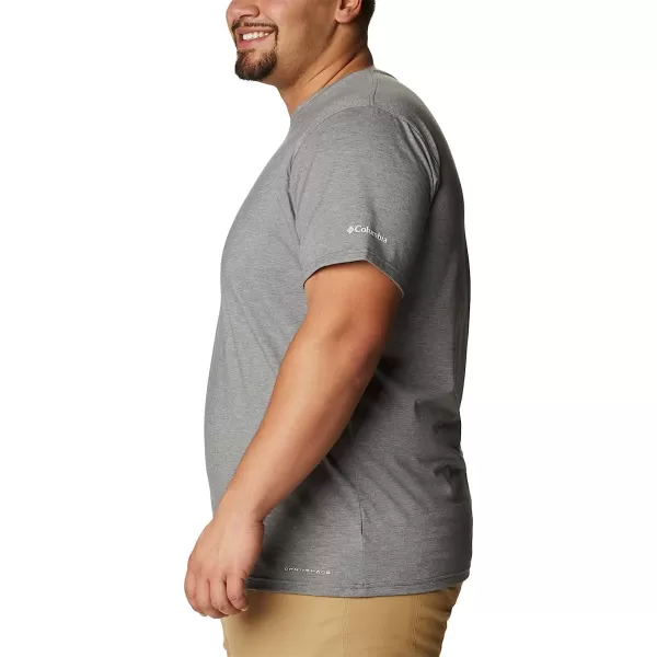 imageColumbia Mens Sun Trek Short Sleeve Graphic TeeCity Grey HeatherH2o Fanatic Graphic